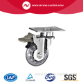 Three Inch Plate PU Medical Caster